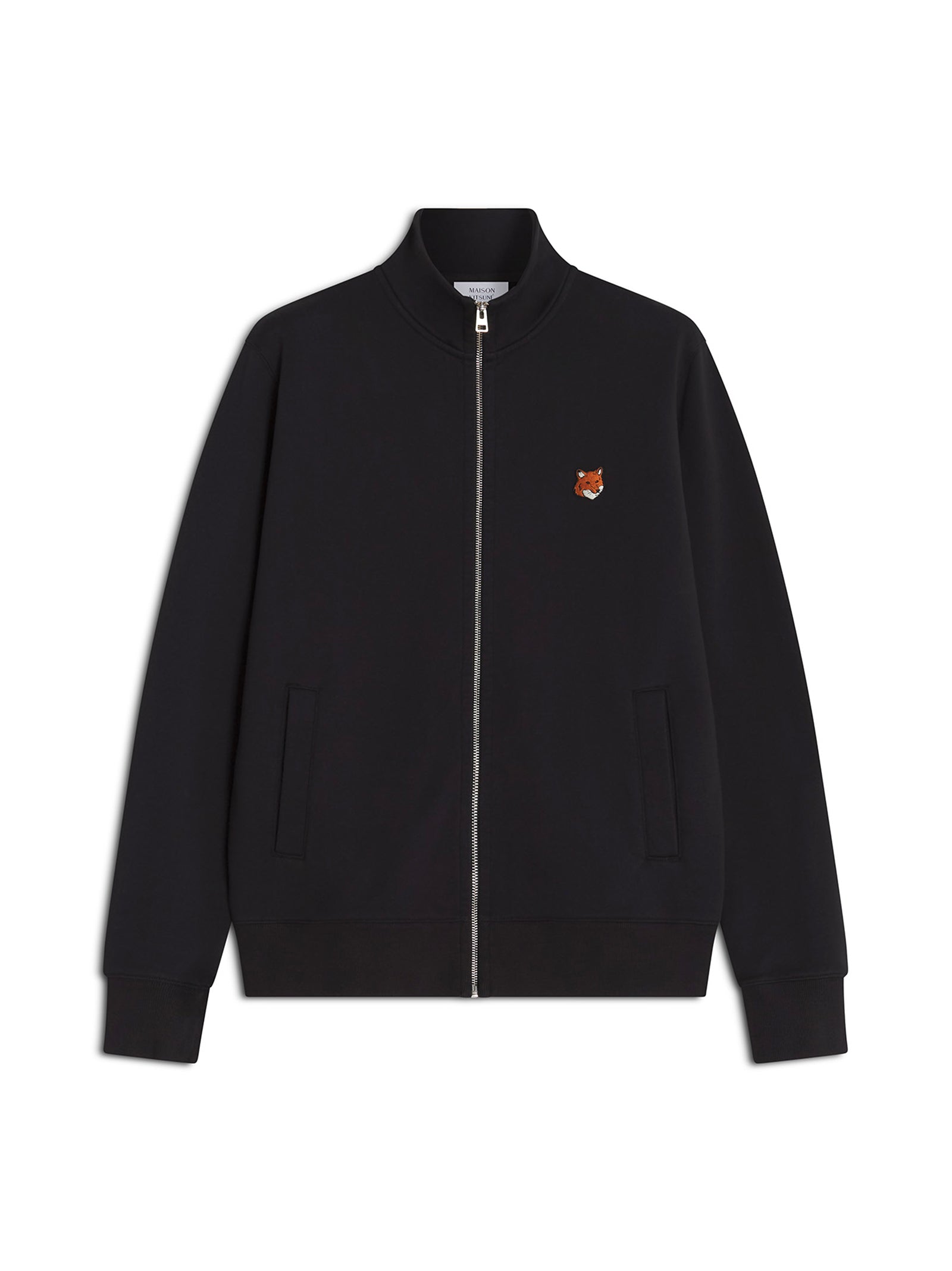 Maison Kitsune Fox Head Zipped Regular Sweatshirt Nera-1