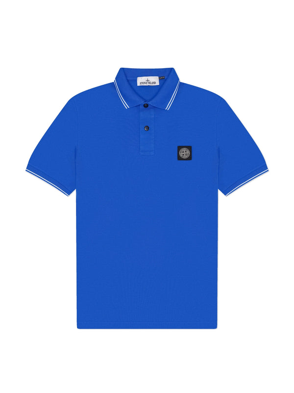 STONE ISLAND POLO MANICHE CORTE SLIM FIT BRIGHT BLUE-STONE ISLAND-L1S152200010S0018 V0022