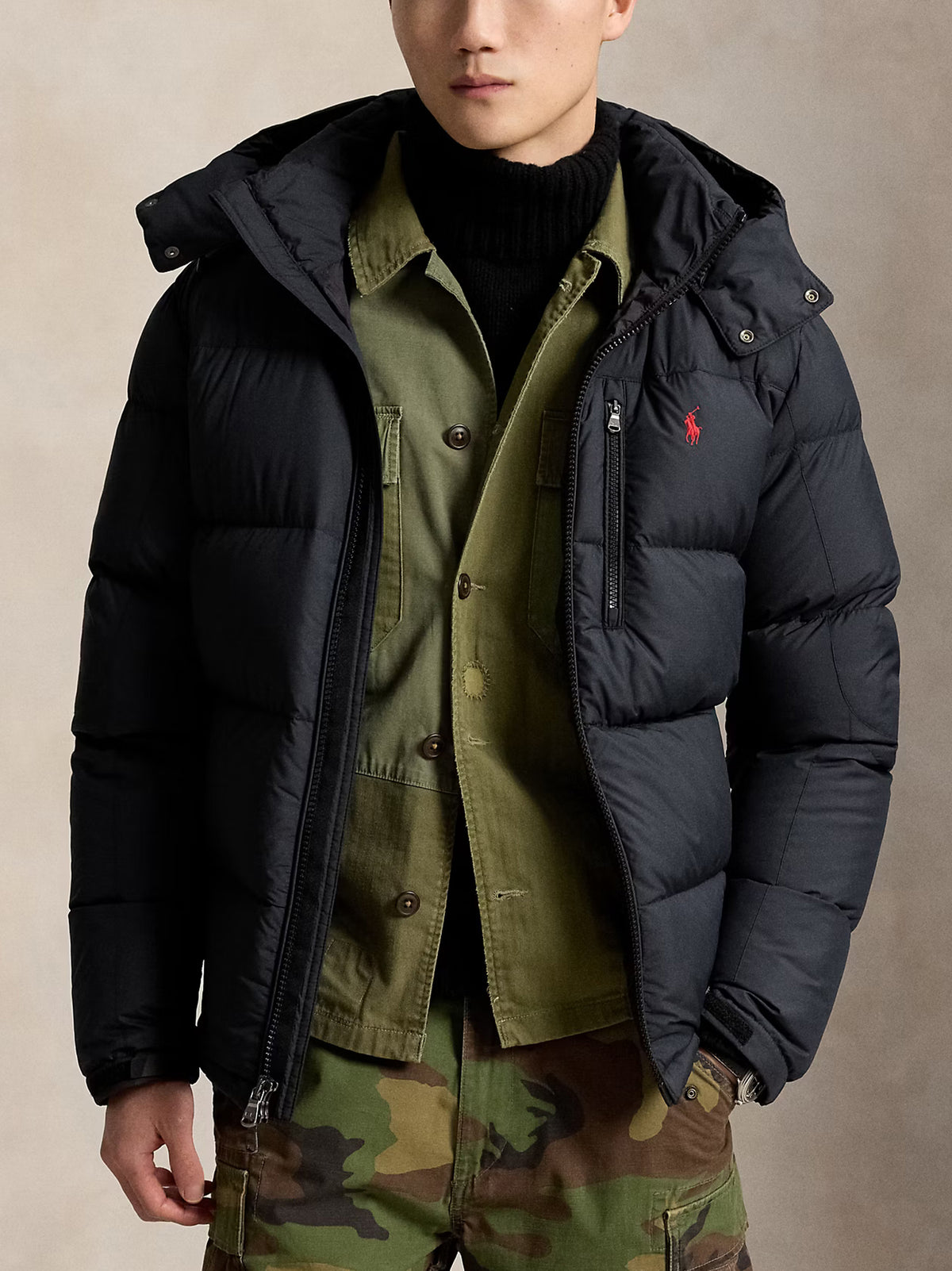 Polo Ralph Lauren Piumino Gorham Nero-2