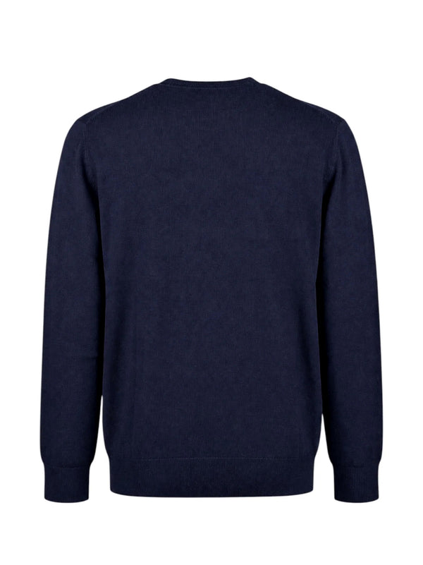 Saint Barth Maglia Girocollo Social Gin Blu-2
