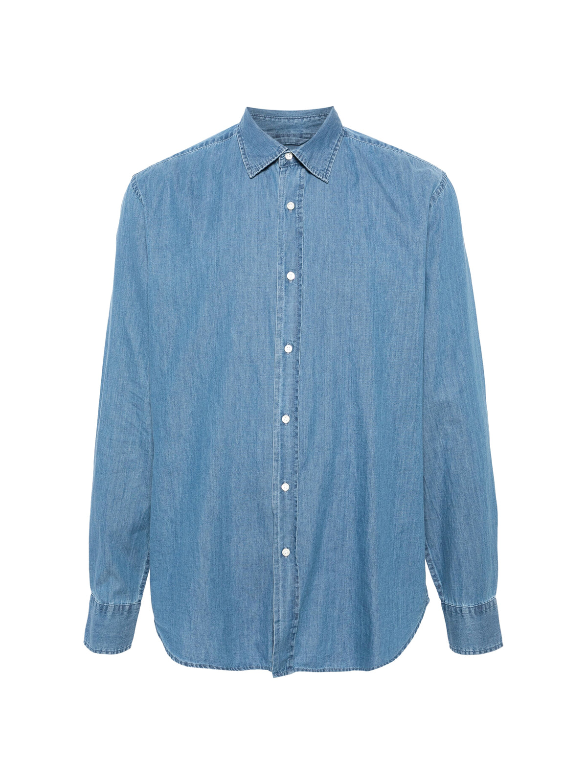 Aspesi Camicia in chambray denim lavaggio medio-1