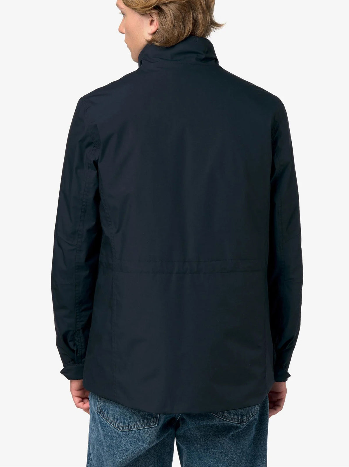 K-Way Giacca Manuene Warm Micro Canvas Blue Depth-3