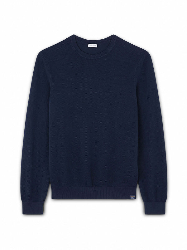 Maglia Girocollo In Cotone Tinto Capo