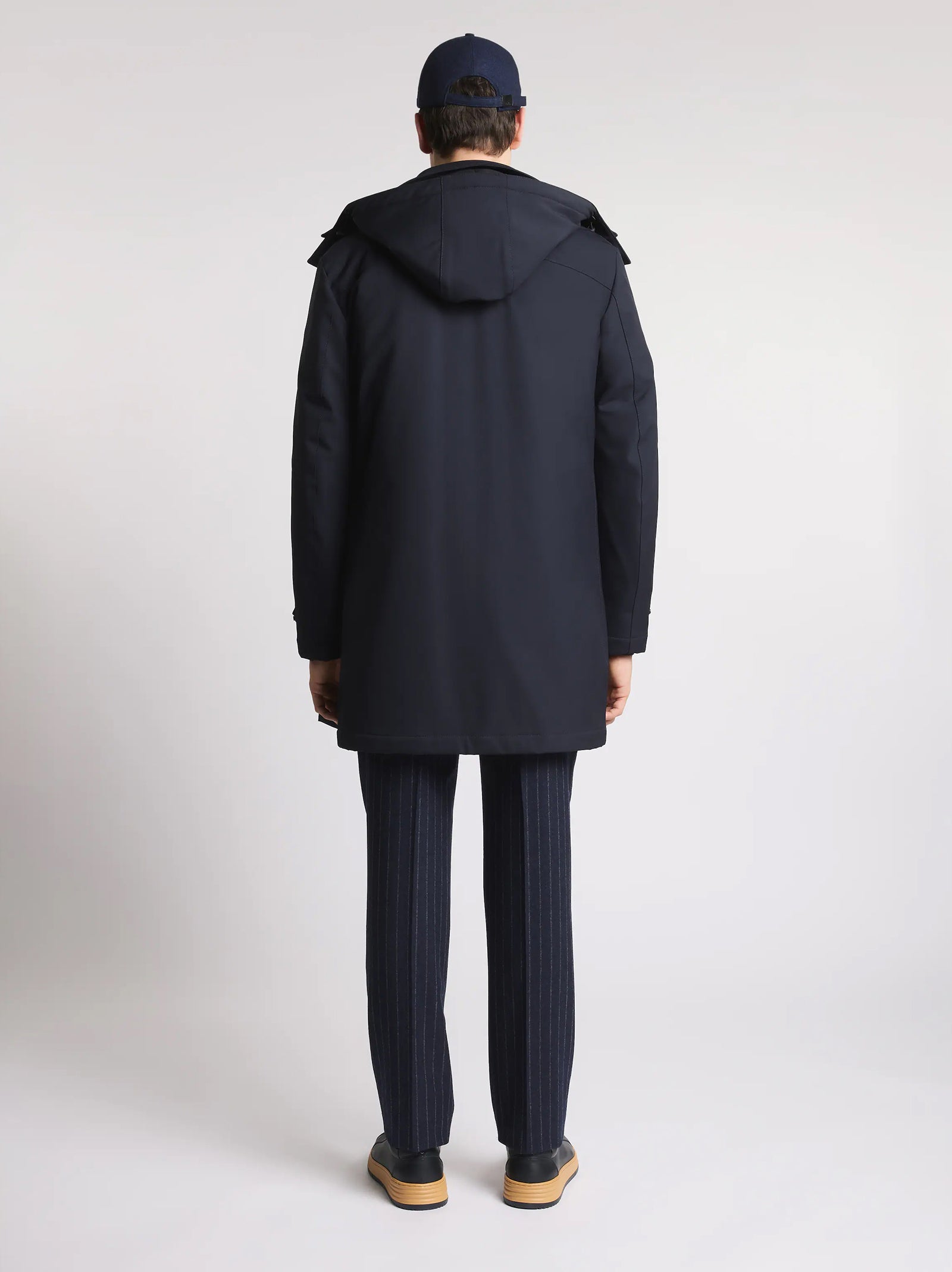Fay Morning Coat Travel In Jersey Stretch-3