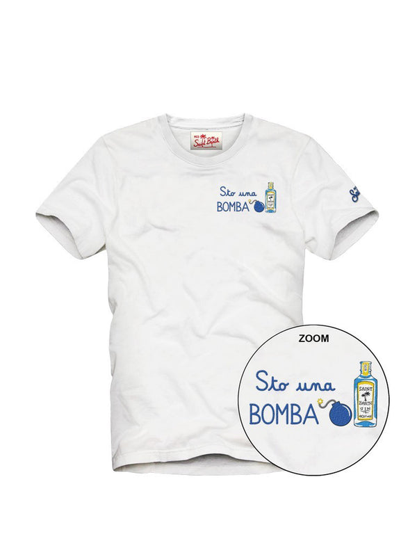 T-Shirt Sto Una Bomba di SAINT BARTH - uomo bianco