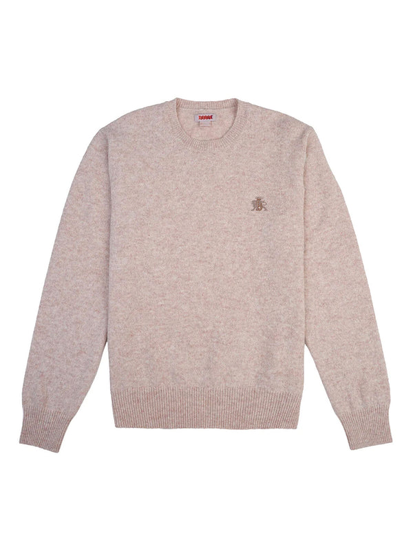 Baracuta Maglia girocollo Shetland Antique White