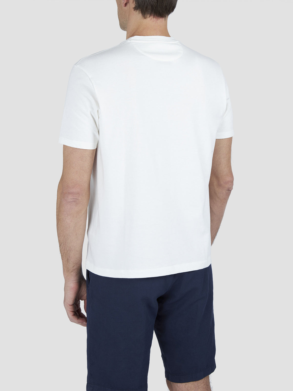 T-Shirt In Jersey Di Cotone Con Ricamo Ancora-3