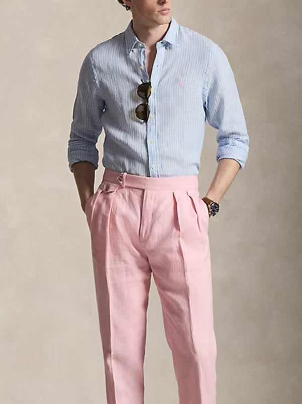 Polo Ralph Lauren Camicia Lino Rigata-2
