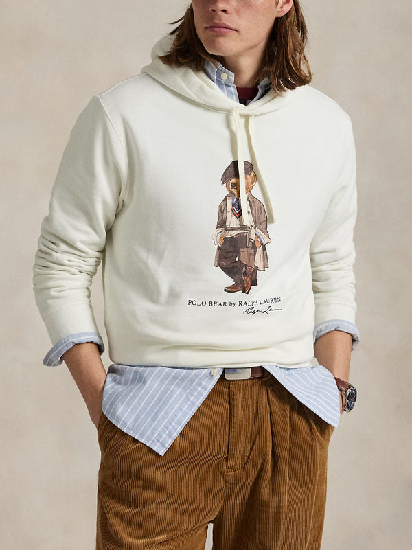 Polo Ralph Lauren Felpa Con Cappuccio Polo Bear Bianco-2