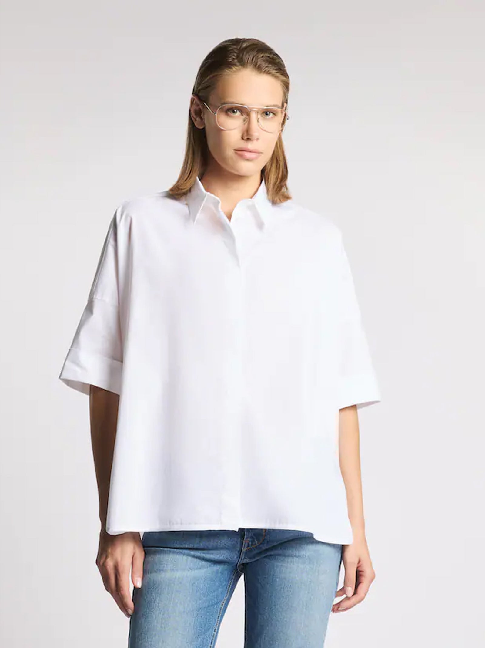 Camicia Comfort Fit In Popeline Stretch-2