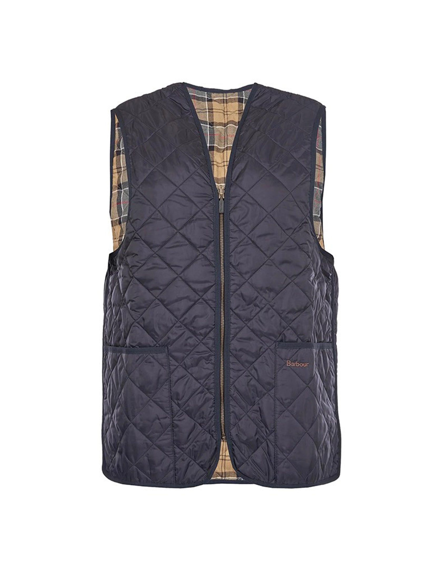 Quilted Vest With Zip In The Lining-1