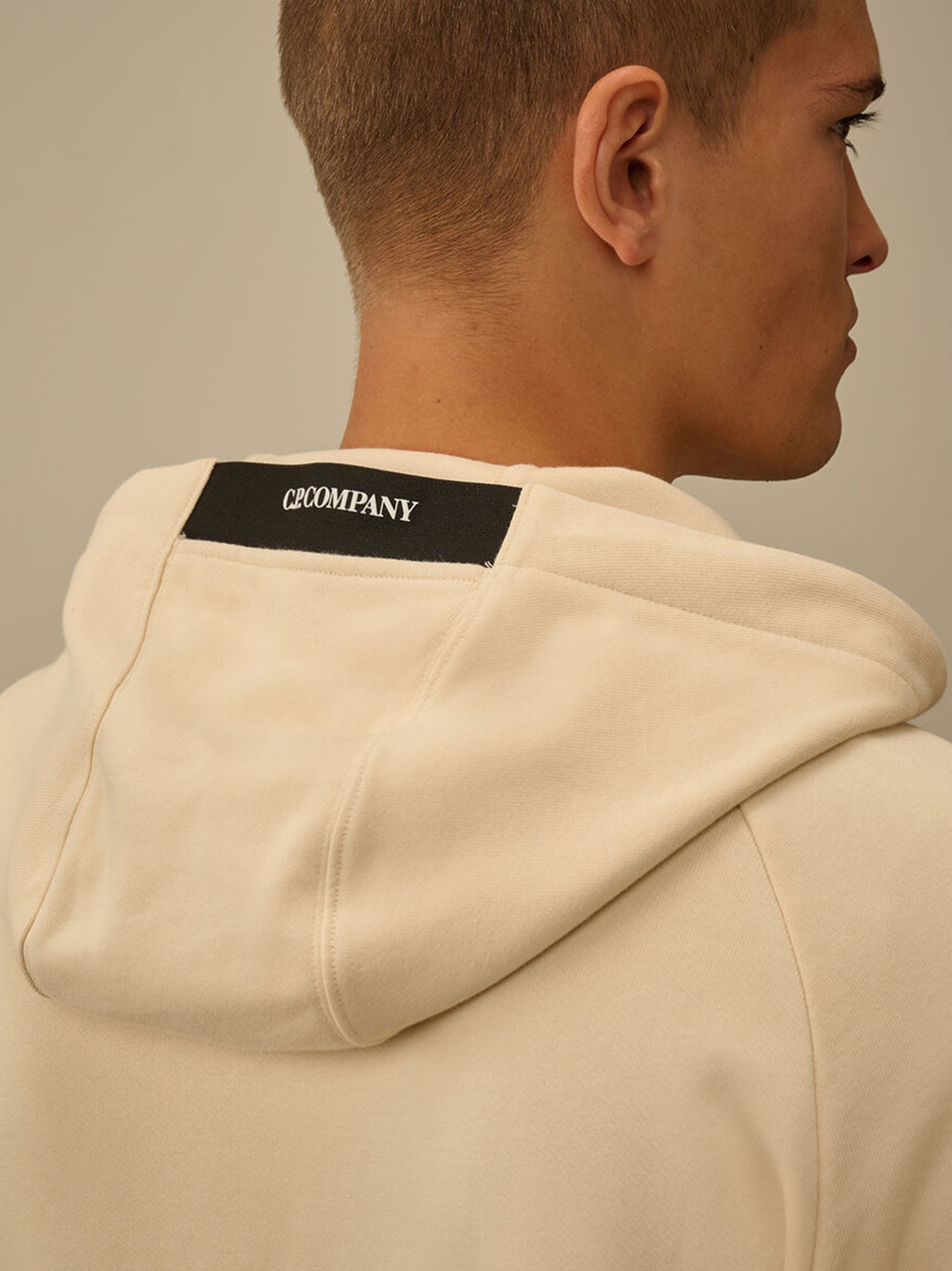 Cp Company Diagonal Raised Fleece Hooded Full Zip Sweatshirt-4