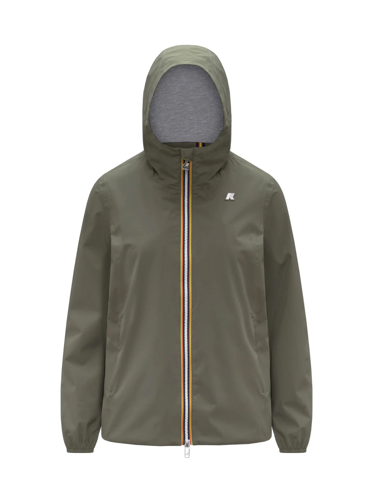 K-Way Giacca Marguerite Stretch Poly Jersey Green Lichen-1