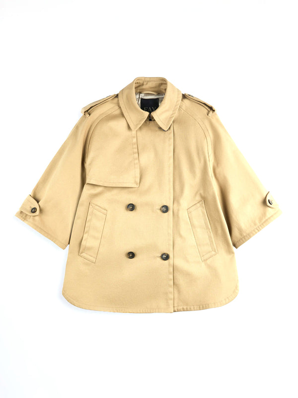 Fay Caban In Drill Di Cotone giubbino donna beige