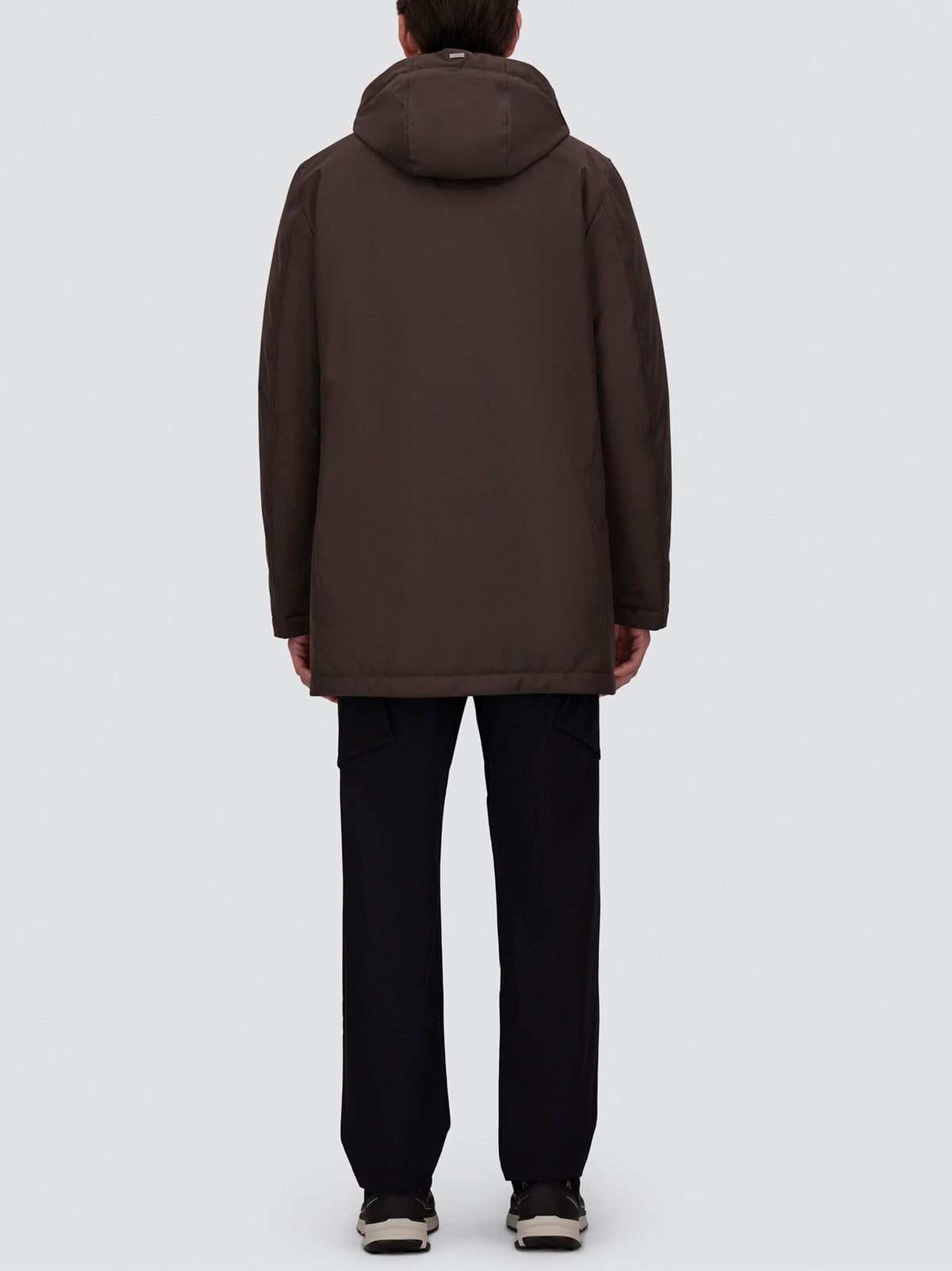 Herno Giacca In New Business E Nylon Ultralight Marrone-3