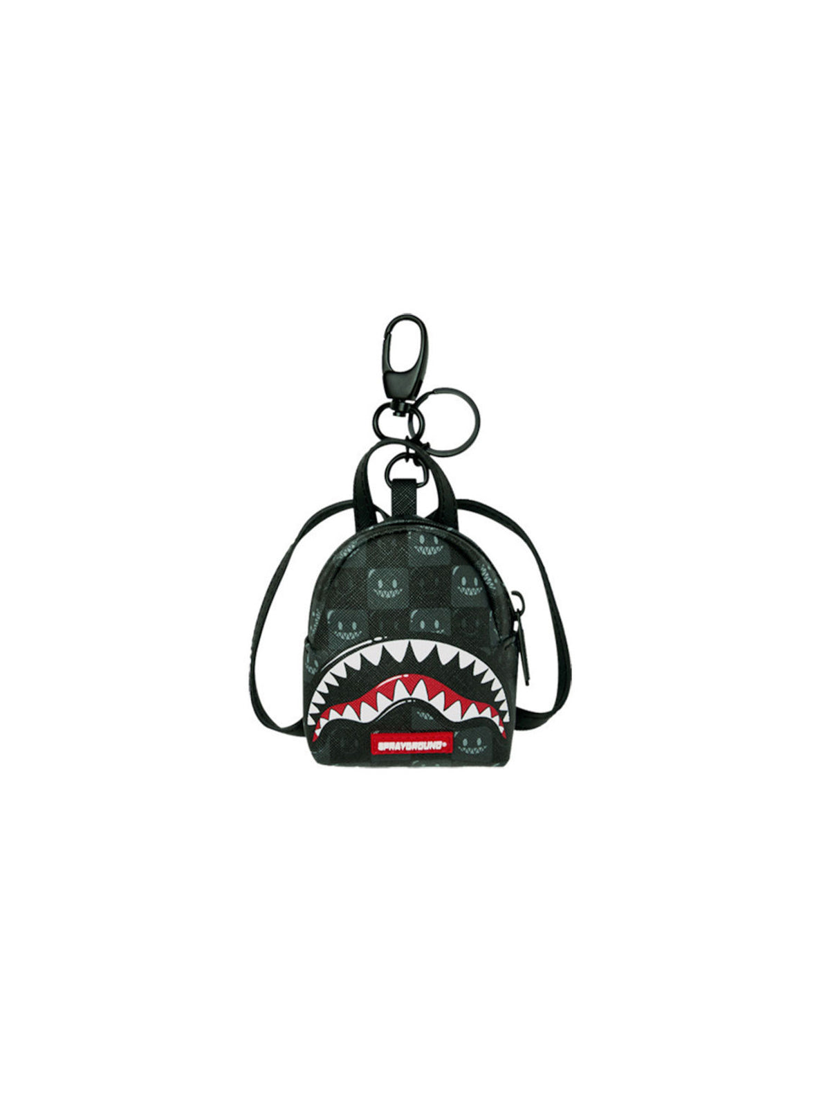 Sprayground Portachiavi Sharks In Paris Wtf Bubbly Nero-1