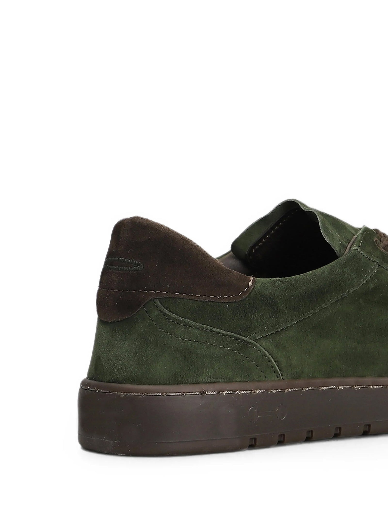 Piumha Studio Sneakers In Pelle Scamosciata Verde Marrone-4
