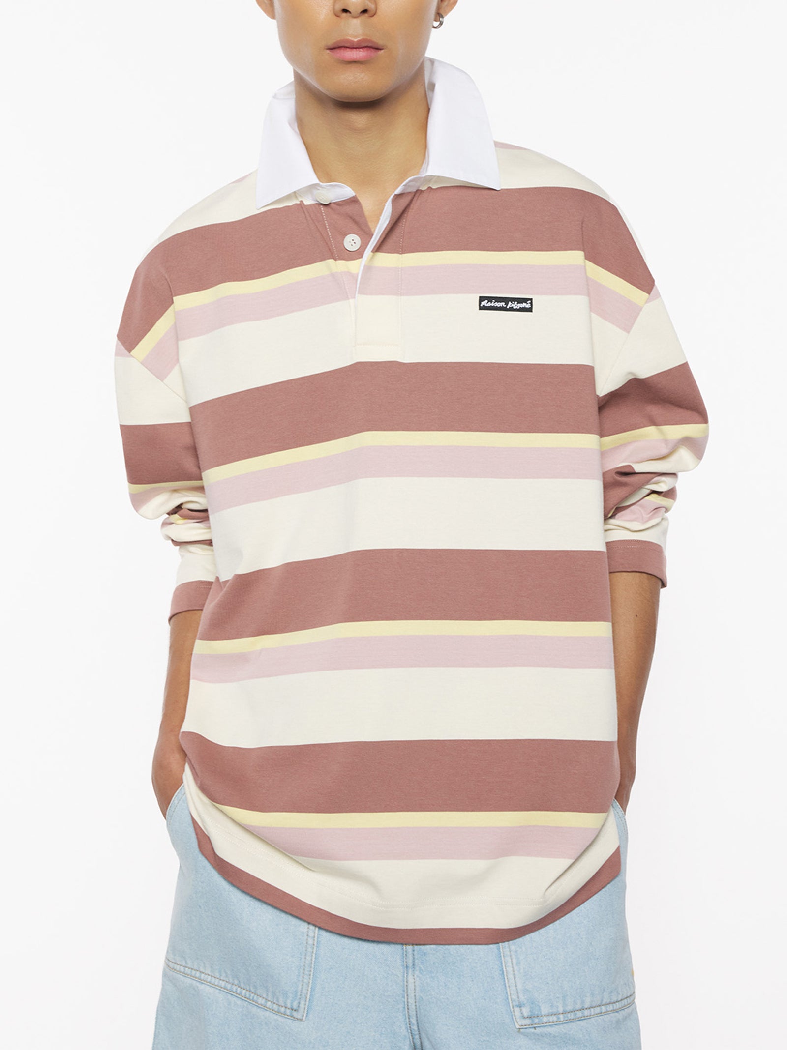 Striped Ls Oversize Polo-3