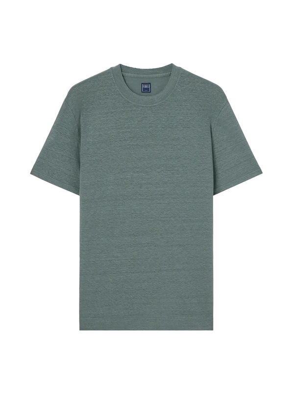 Extreme T-shirt girocollo in lino-FEDELI-TUD00151 710