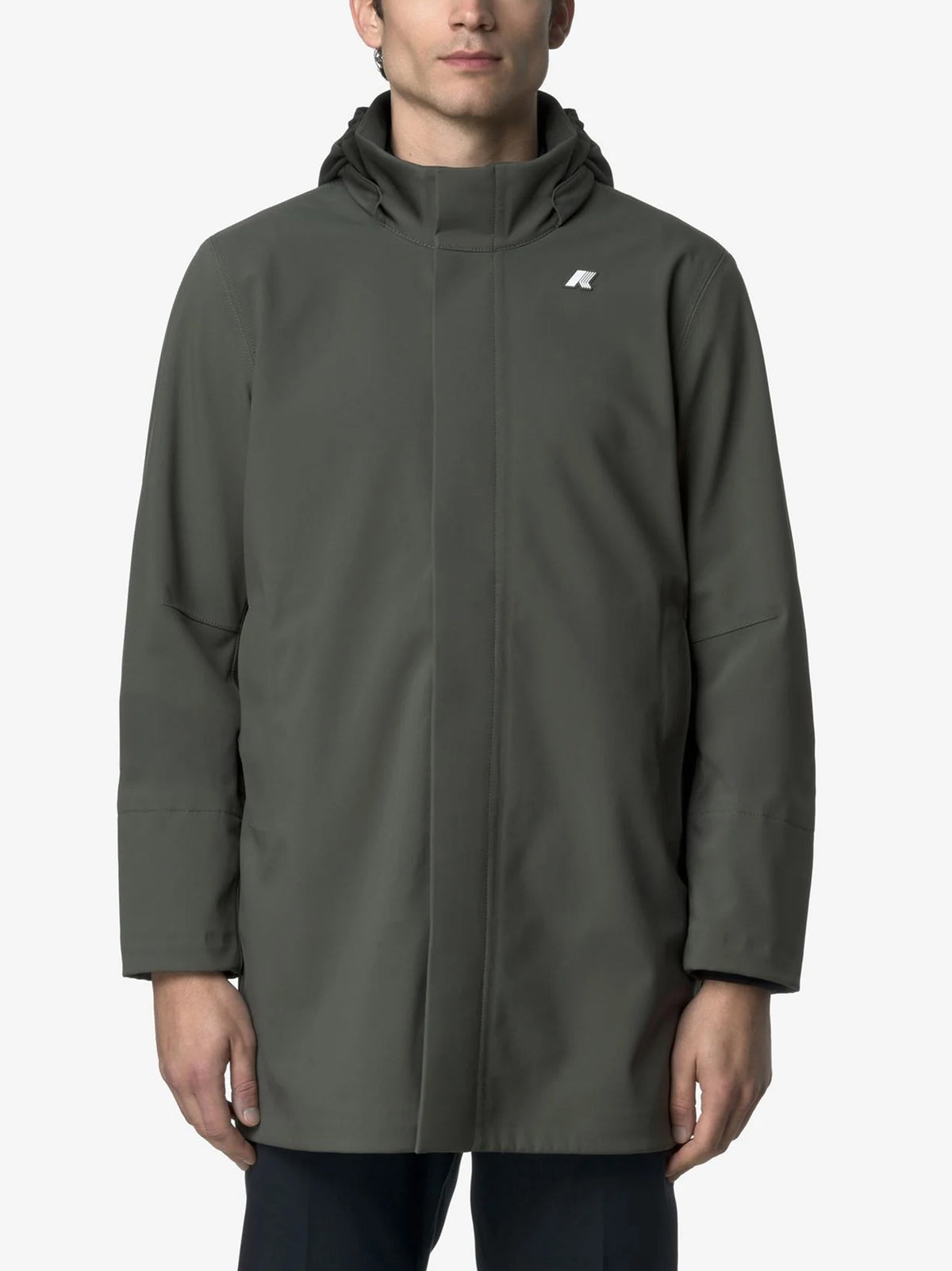 K-Way Giacca Duke Bonded Green B -Blue Depth-3