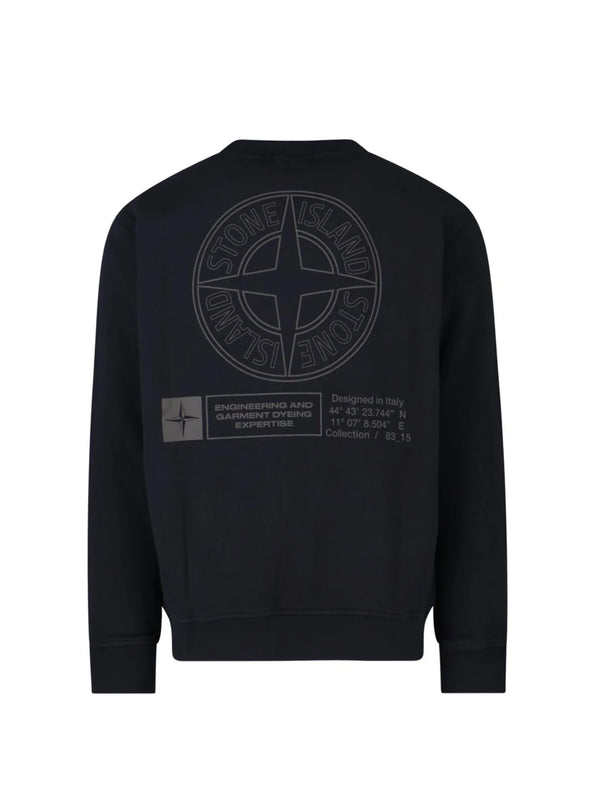 Stone Island Felpa Girocollo Oversize Con Stampa 'industrial Four'-2