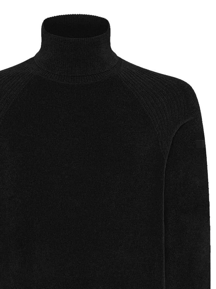 Velvet turtleneck sweater-2