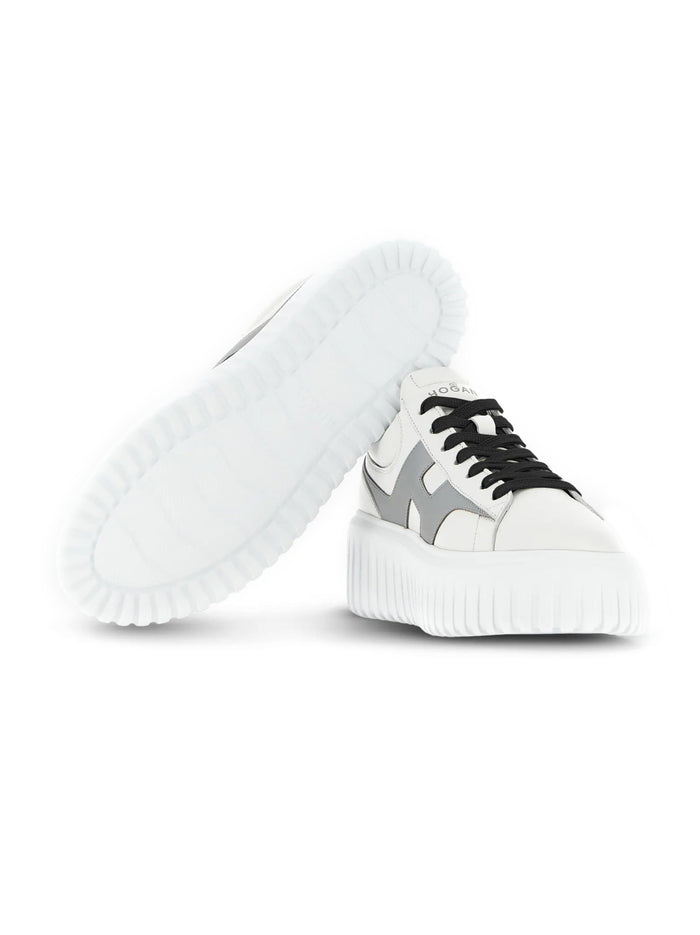 Sneakers H-stripes Argento-4