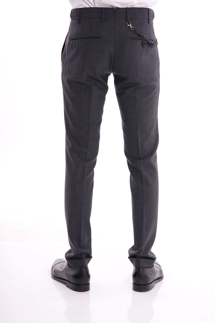 Berwich Gray Wool Trousers-3