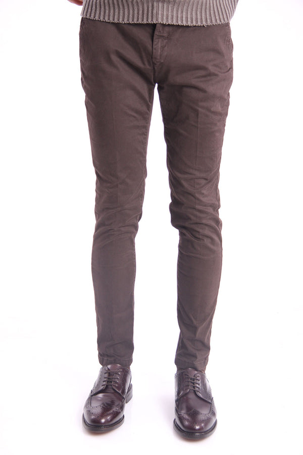 Yan Simmon Brown Satin Trousers