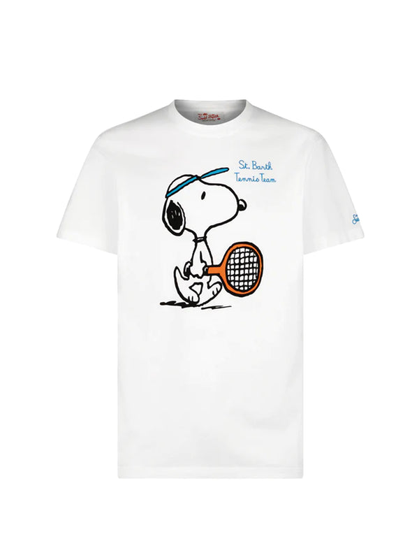 T-shirt Snoopy Tennis White
