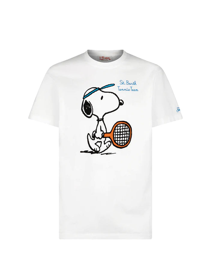 T-shirt Snoopy Tennis White-1