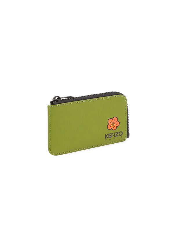 Boke Flower Leather Card Holder