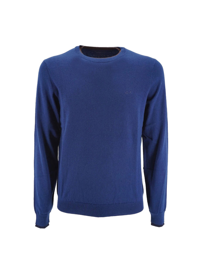 Double-neck crew-neck sweater-1