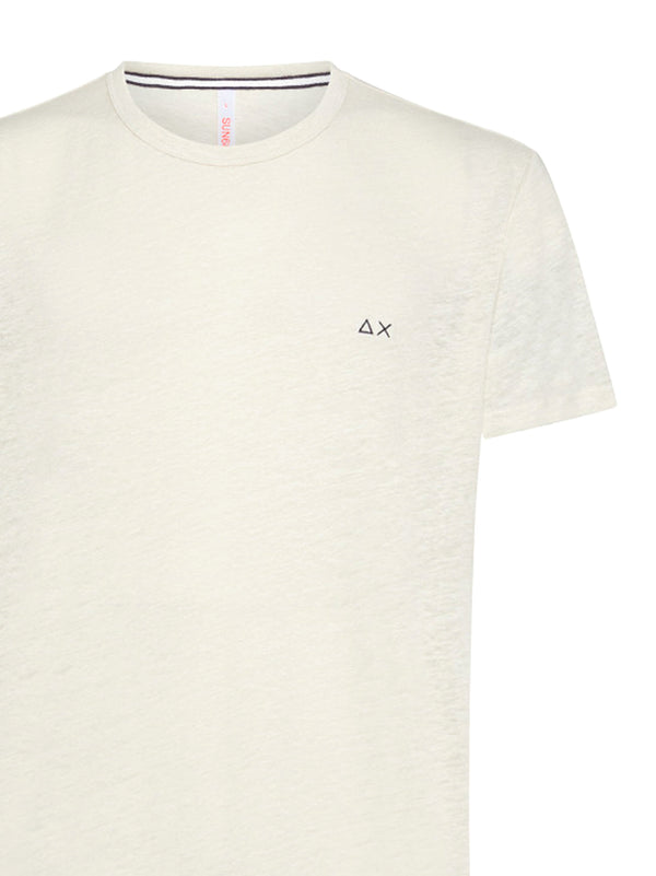 Short Sleeved Linen T-shirt-2