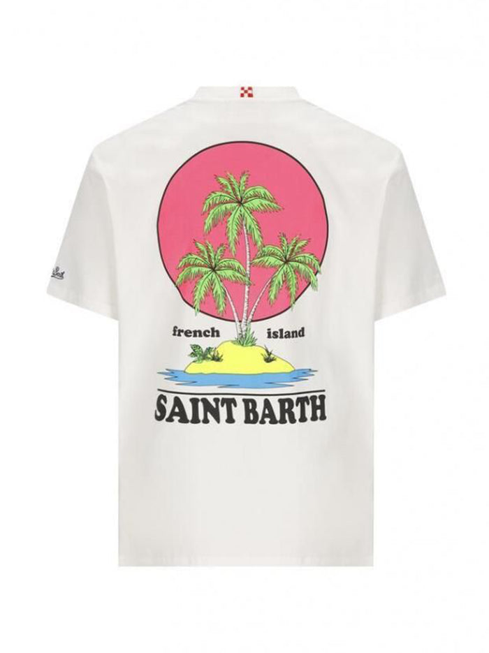 T-shirt Palm Tree White-2