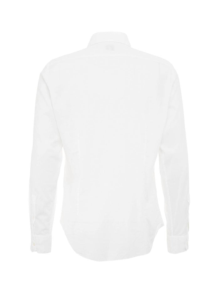 Camicia Sean Panamino Bianco-2