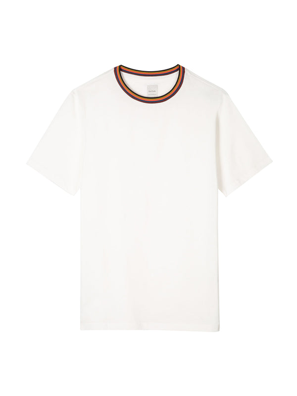 Artist Striped Neck T-shirt