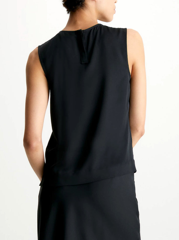 Recycled crepe tank top-3