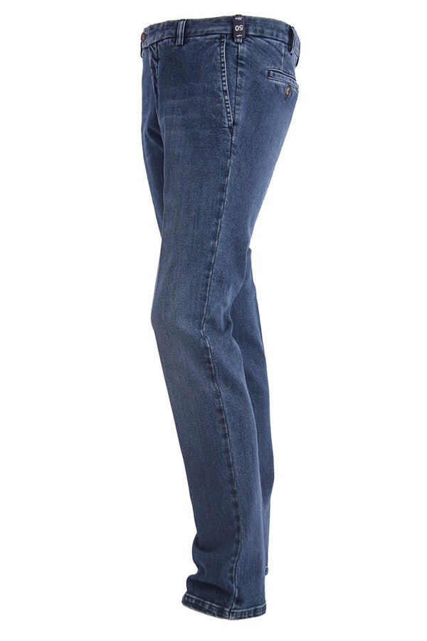 Jeans Rota Blu Denim In Tela Giapponese-2