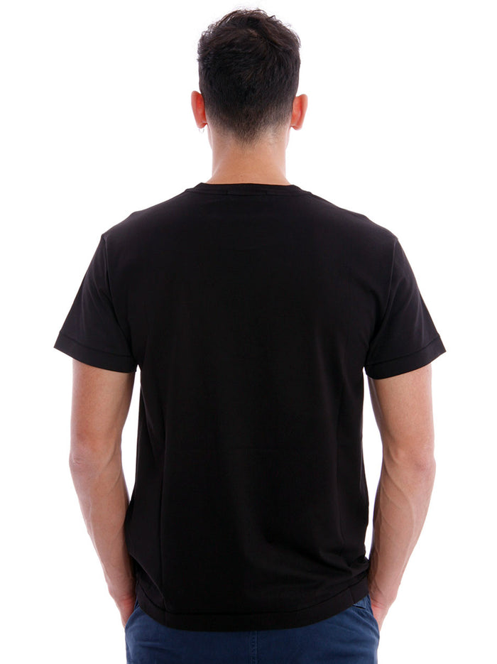 Ts Mm Cot.logo Chest Garment Dyed Black-4