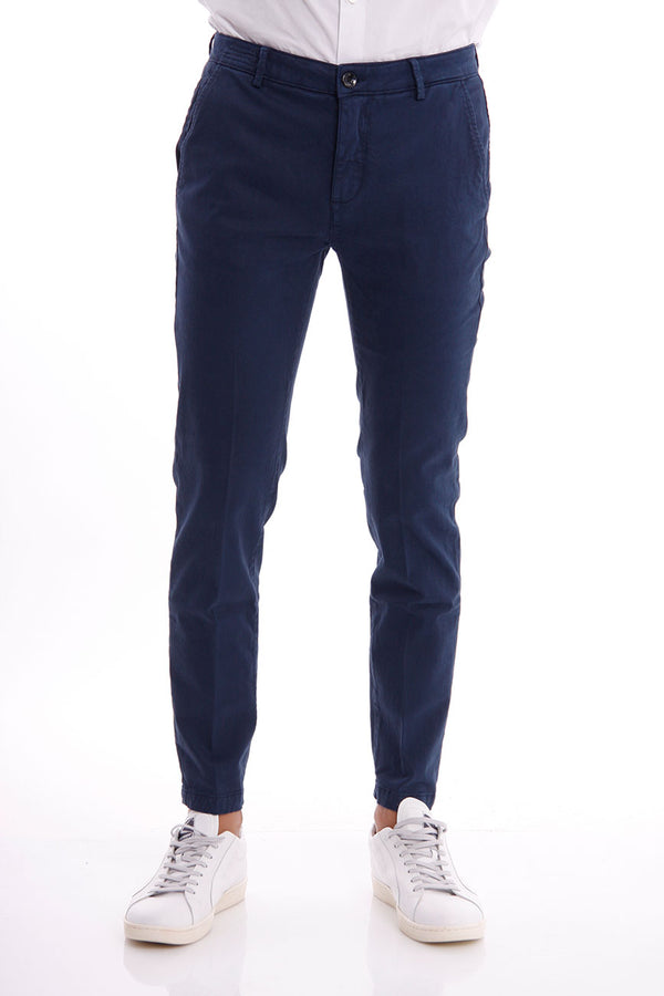 Yan Simmon Blue Stretch Trousers