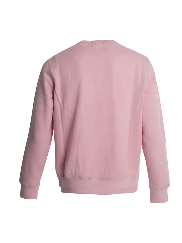 Pink Cotton Crew Neck Sweatshirt-2