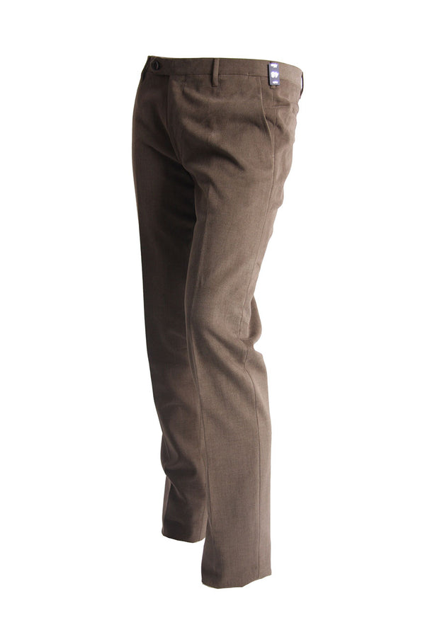 Pantalone Rota Marrone In Cotone Stretch