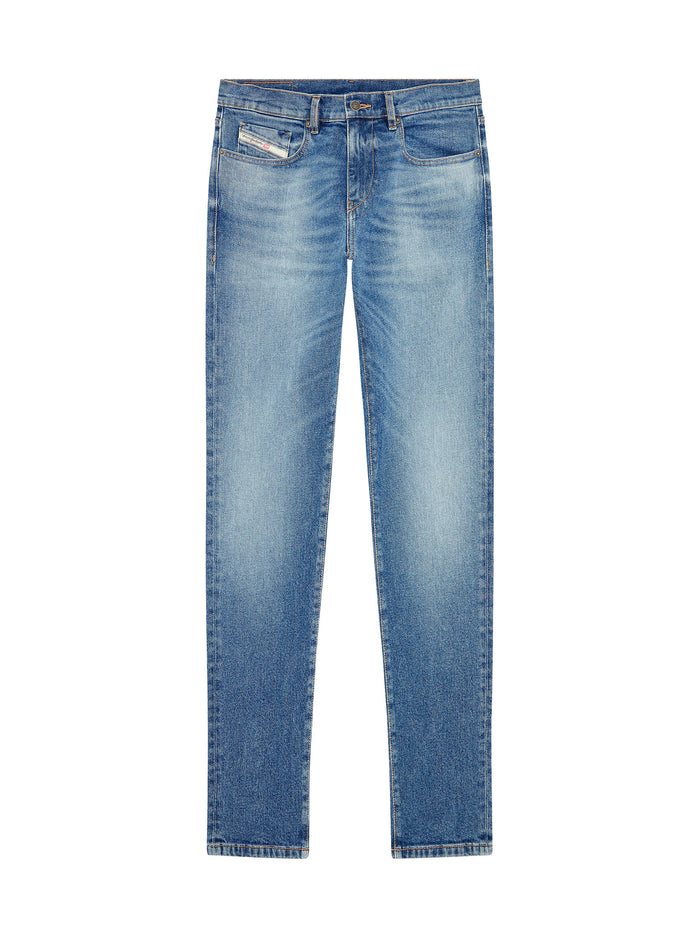 Jeans Slim  Washed Chiaro-1