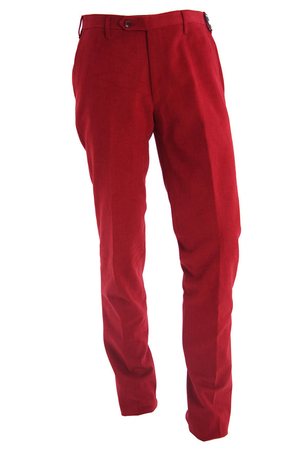 Pantalone Rota Rosso In Cotone Stretch