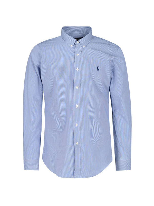 Shirt Ml B/d Slim Striped Blue/white