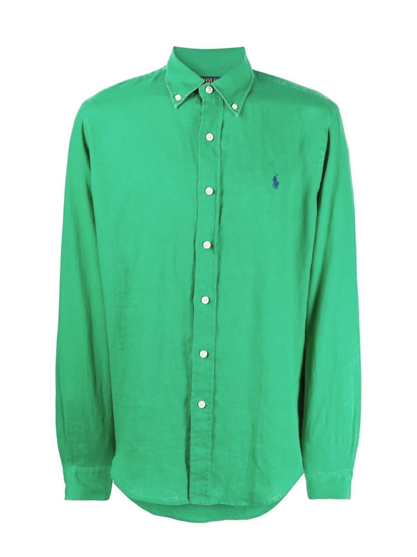 Shirt Ml B/d Linen Green