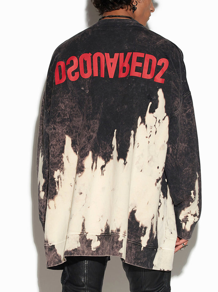 Over D2reverse Tie&amp;dyed Zip Sweatshirt-3