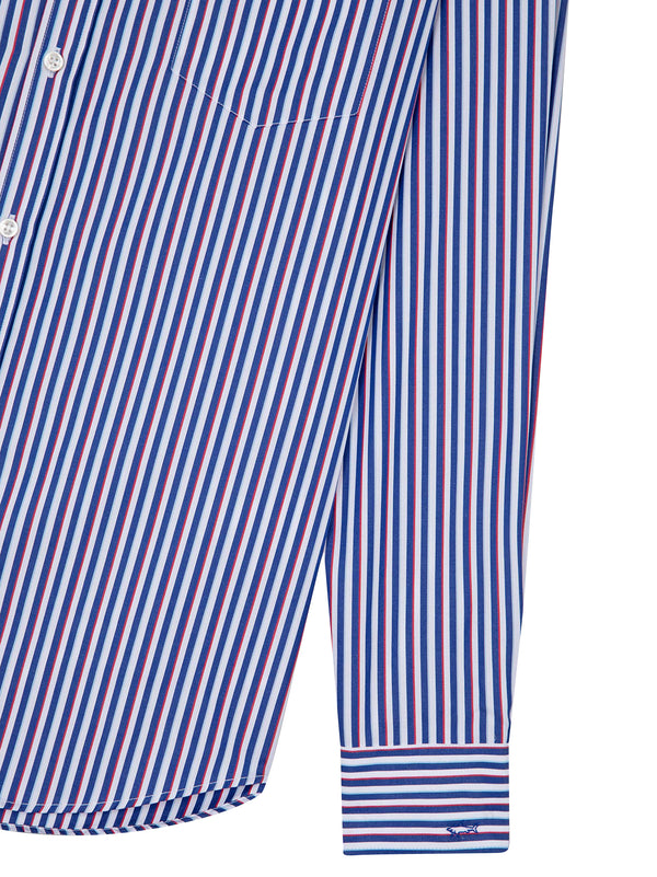 Striped Cotton Poplin Shirt-2