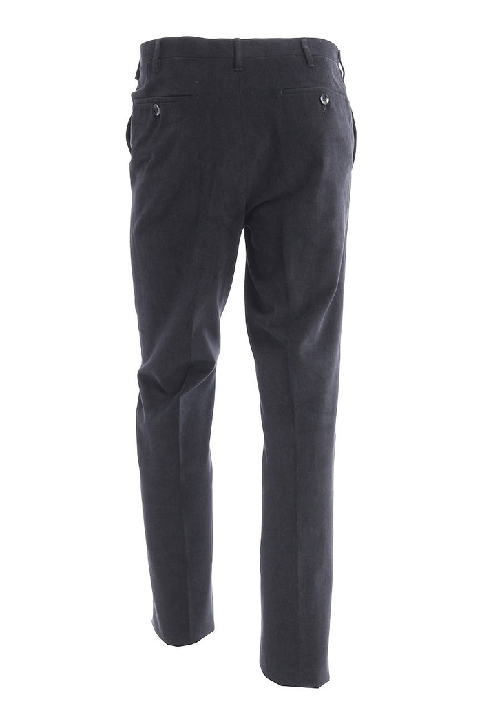 Pantalone Rota Nero In Cotone-3